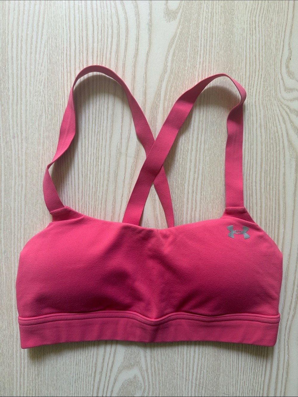 Under Armour Pink Crossback Sports Bra